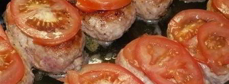 котлеты под шубой запеченные помидоры с фаршем в духовке. Шаг 4