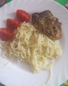 Куриные котлетки с грибным соусом