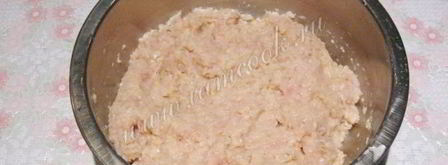 куриные котлеты с грибами и квашеной капустой. Шаг 3