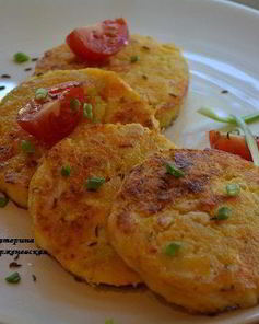 Куриные котлеты с овощами