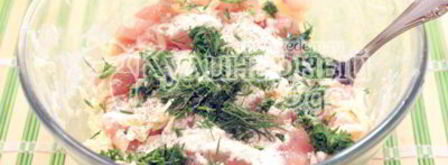 куриные котлеты с сыром и зеленью. Шаг 4