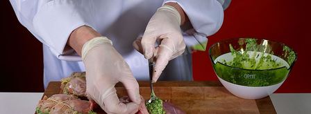 куриные котлеты тапака с зеленью. Шаг 8