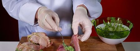 куриные котлеты тапака с зеленью. Шаг 9