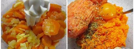 морковно-куриные котлетки на гриле. Шаг 2