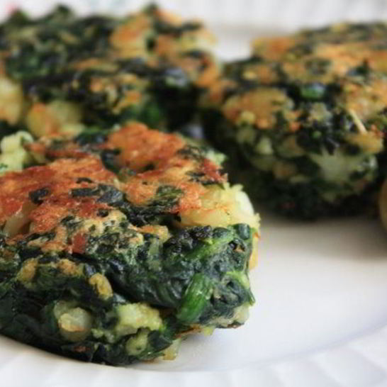 Рецепт постных котлет из шпината и креветок