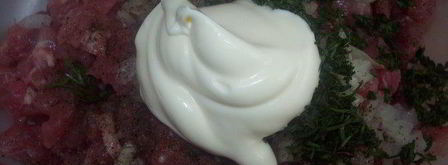 рубленные котлеты из свинины с майонезом. Шаг 3