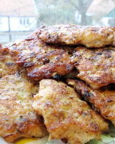 Рубленые куриные котлеты с кабачком