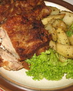 Свиная котлета на косточке