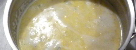 лапша под соусом горгонзола со шпинатом. Шаг 3