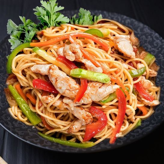 Рецепт лапши вок в кисло-сладком соусе