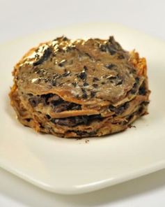 Блинная лазанья с говяжьим легким