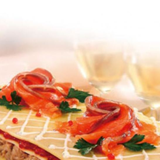 Рецепт холодной рыбной лазанья