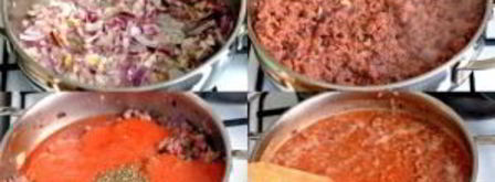 лазанья болоньезе с соусом бешамель. Шаг 2