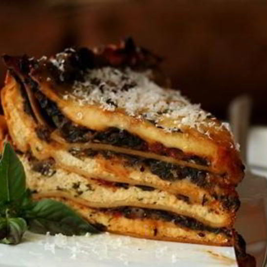 Рецепт лазаний с грибами и шпинатом