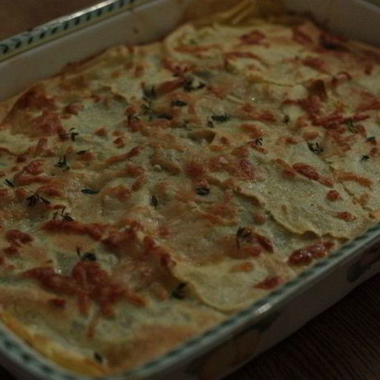 Рецепт лазаний с грибами, козьим сыром и шпинатом