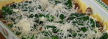 лазанья с грибами, козьим сыром и шпинатом. Шаг 15