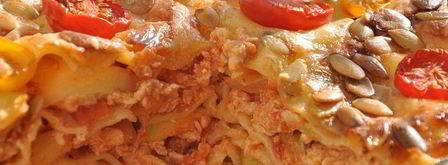 лазанья с кабачками и помидорами с сыром джюгас. Шаг 9