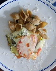 Лазанья с кабачками и помидорами