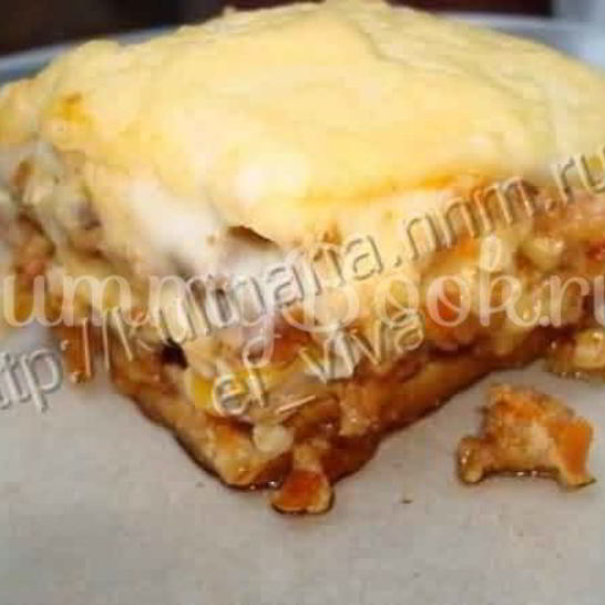 Рецепт лазаний с курицей и грибами