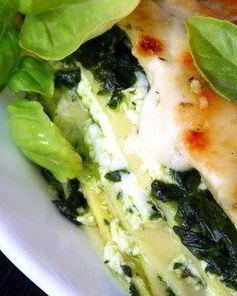 Лазанья со шпинатом и рикоттой