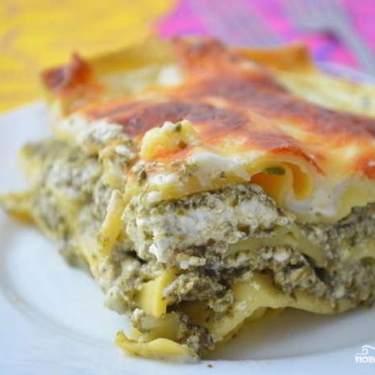 Рецепт лазаний со шпинатом