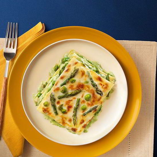 Рецепт лазаний верди со спаржей и песто дженовезе