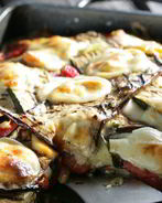 Овощная лазанья с козьим сыром