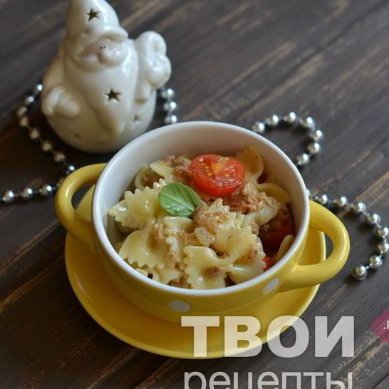 Рецепт быстрой пасты с консервированным тунцом