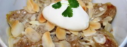 фаршированные конкилье ригате под миндальными лепестками. Шаг 11