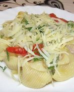 Фаршированные рожки с фаршем в духовке