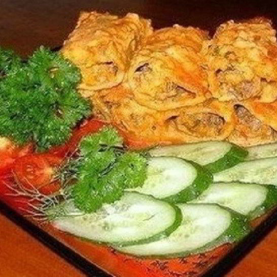 Рецепт каннеллонь, фаршированных фаршем и овощами