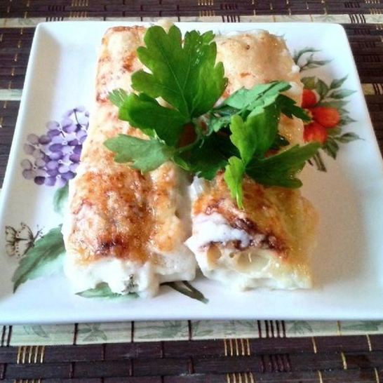 Рецепт каннеллонь под соусом бешамель с рикоттой и шпинатом