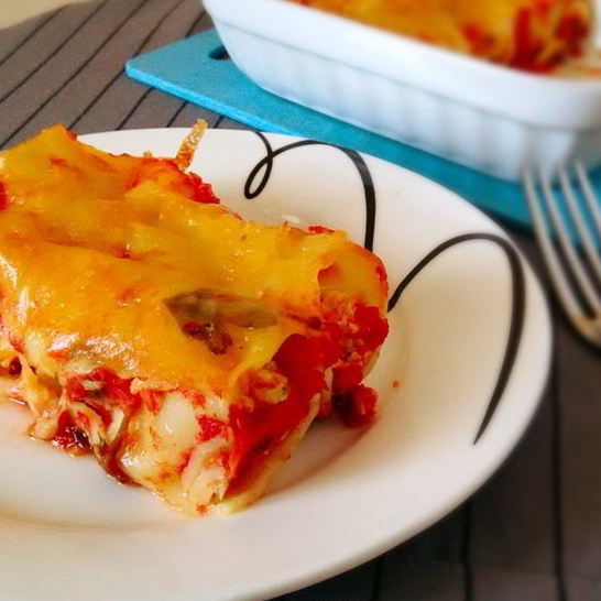 Рецепт каннеллонь с курицей