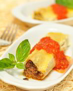 Каннеллони с мясной начинкой