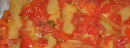 каннелони с острым томатным соусом. Шаг 6