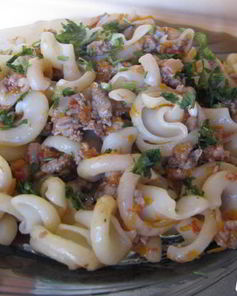 Макароны с мясом
