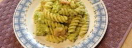 макароны с соусом из брокколи и креветками. Шаг 11