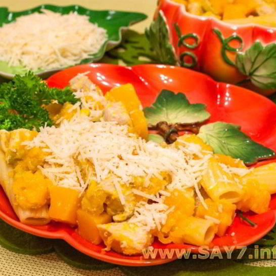 Рецепт макарон с тыквой и филе индейки