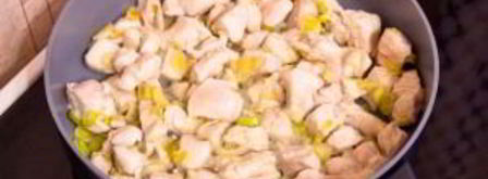 макароны с тыквой и филе индейки. Шаг 6