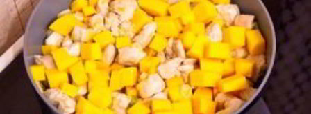 макароны с тыквой и филе индейки. Шаг 7