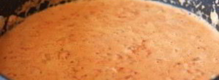 паста альфредо с запеченным перцем. Шаг 4