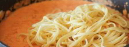 паста альфредо с запеченным перцем. Шаг 5