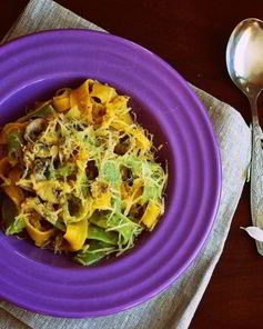 Паста Карбонара с грибами