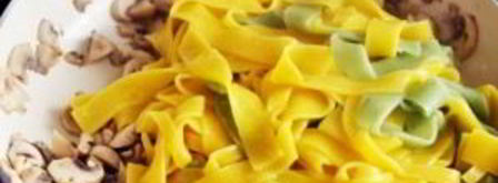 паста карбонара с грибами. Шаг 4