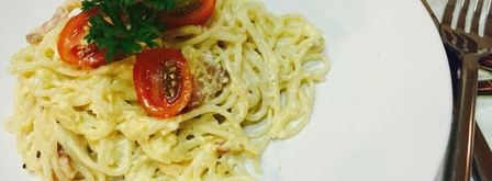 паста карбонара. Шаг 7