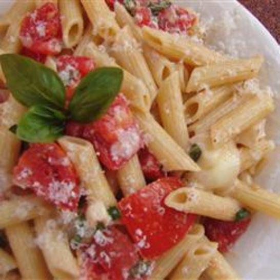 Рецепт пасты с базиликом и сыром бри