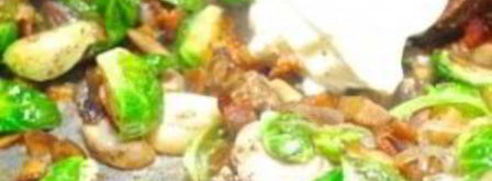 паста с брюссельской капустой и беконом. Шаг 4