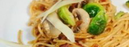 паста с брюссельской капустой и беконом. Шаг 6