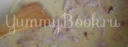 паста с копченой грудкой и плавленым сыром. Шаг 3