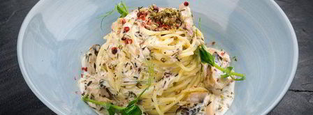 паста с курицей и грибами. Шаг 8